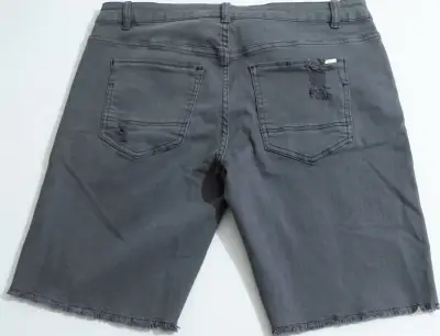 Short de mezclilla gris - miniatura 3