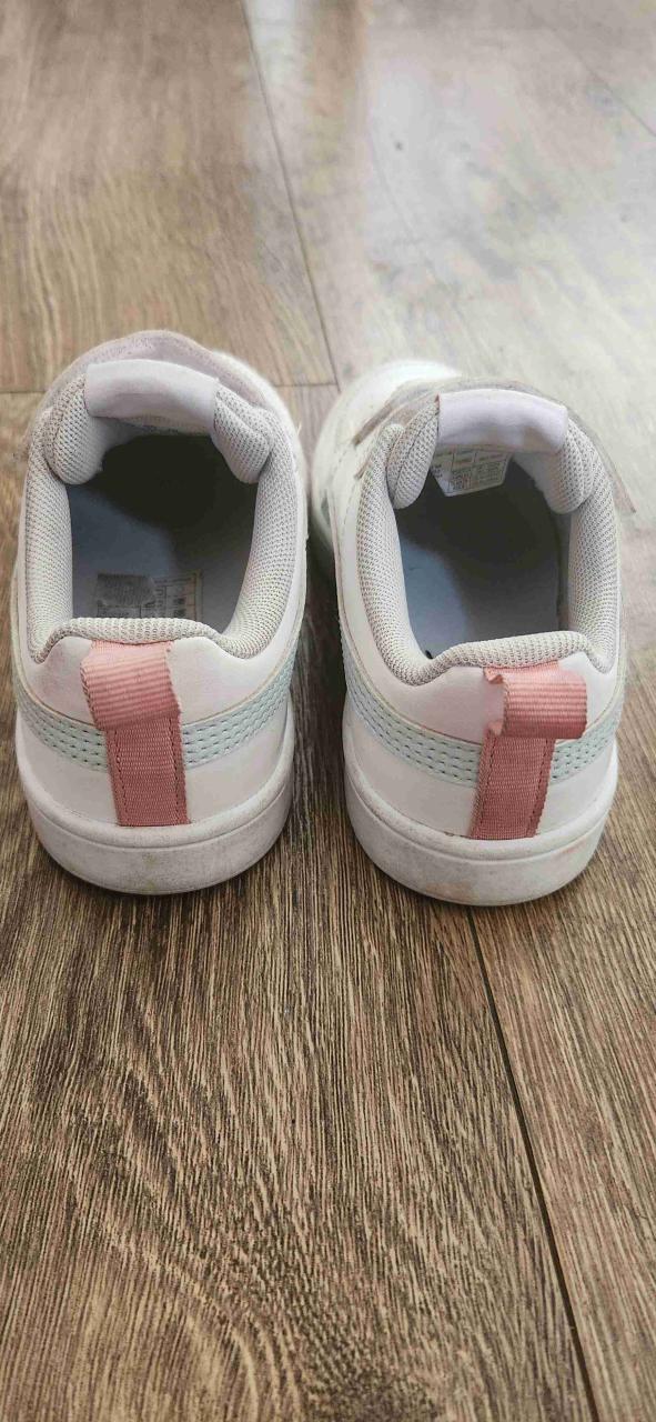 Zapatillas blancas niña talla 31  con velcro Puma - 3