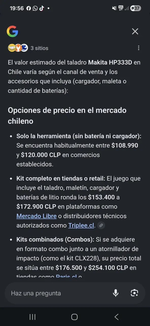 Taladro inalámbrico Makita 12V - 2