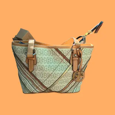 Cartera tote beige estampada - miniatura 2