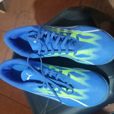 Zapatillas deportivas azul y verde - miniatura 1