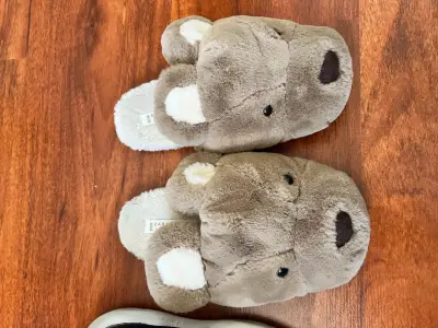 Pantuflas grises hipopotamo - miniatura 1