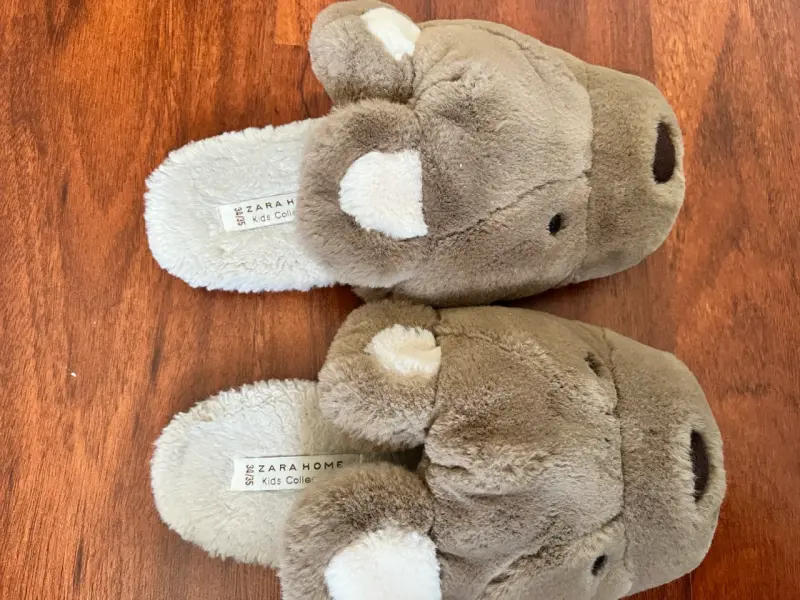 Pantuflas grises hipopotamo - 2