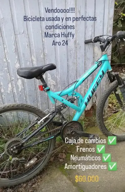 Bicicleta Huffy Aro 24 usada - miniatura 1