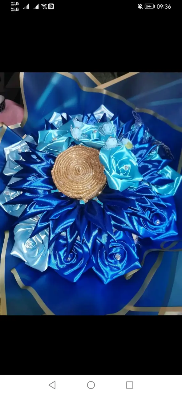 Ramo decorativo de rosas sintéticas - 4