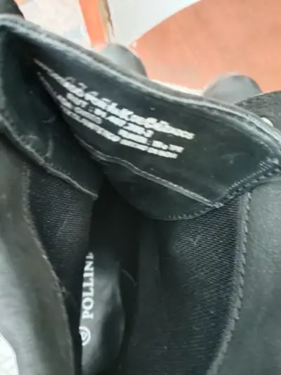 Botas negras de cuero con taco - miniatura 3