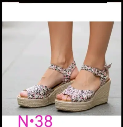 Sandalias plataforma florales - miniatura 1
