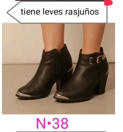 Botines negros Bata con hebilla - miniatura 3