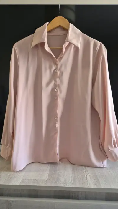 Blusa rosa manga larga - miniatura 1