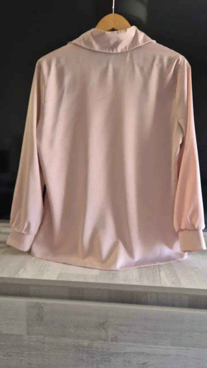 Blusa rosa manga larga - 4