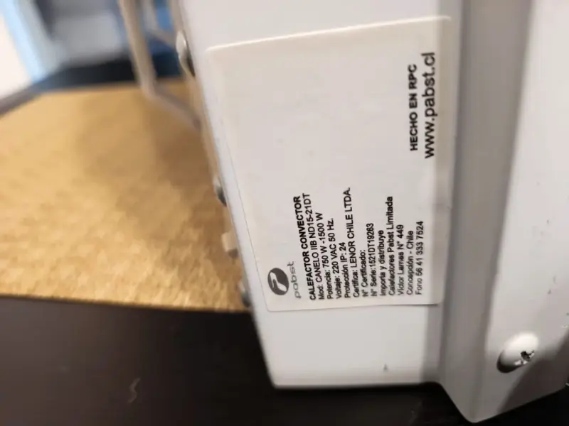 Calefactor eléctrico Ionizador digital blanco - 2