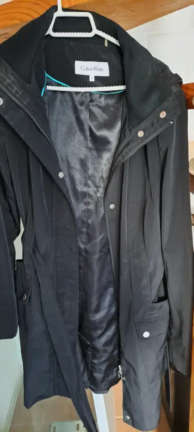 Abrigo negro Calvin Klein - miniatura 1