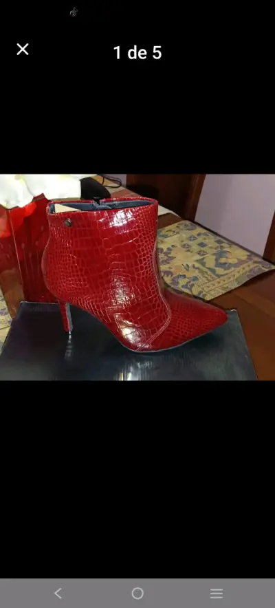 Botines rojos de charol Vizzano - miniatura 1