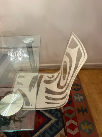 Mesa de vidrio moderna - miniatura 2