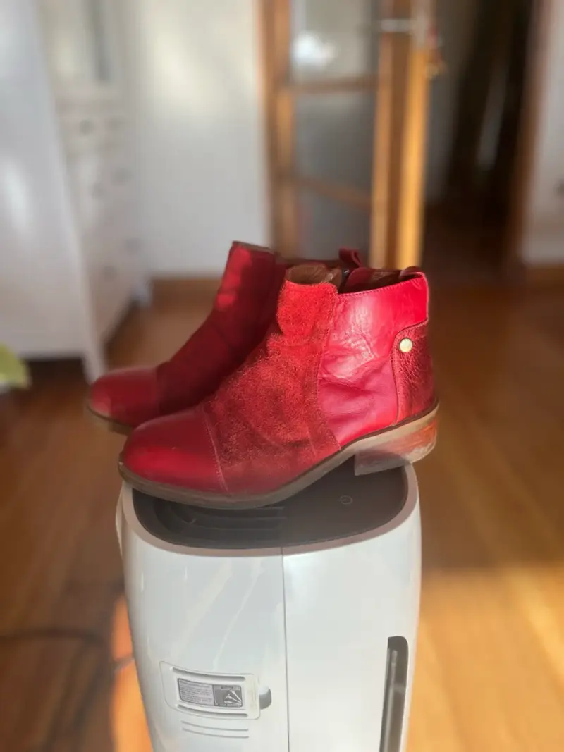 Botines rojos de gamuza - 2