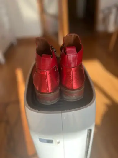 Botines rojos de gamuza - miniatura 4