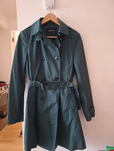 Abrigo impermeable verde Stradivarius - miniatura 1
