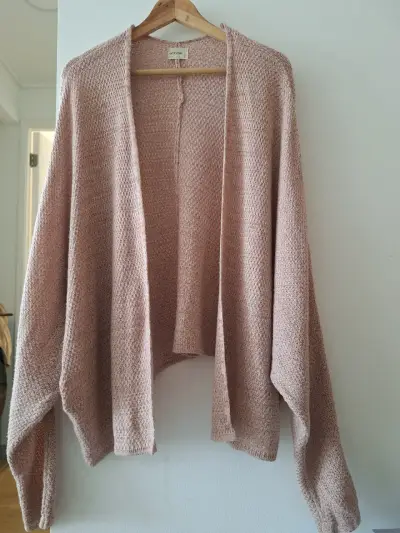 Cardigan Umbrale tejido rosado claro - miniatura 1