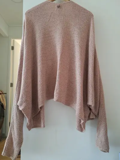 Cardigan Umbrale tejido rosado claro - miniatura 4