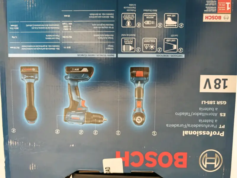 Taladro Bosch Profesional 18V GSR 185 LI - 2