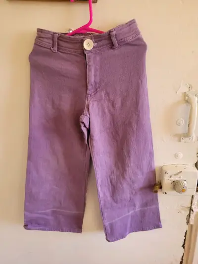 Pantalones morados para niña - miniatura 2