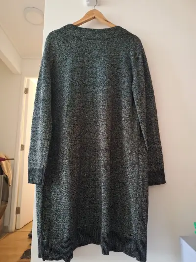 Cardigan plateado con bolsillos - miniatura 5