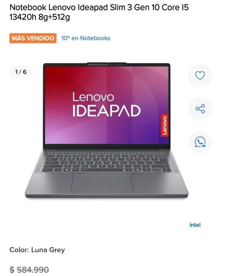 Notebook Lenovo Ideapad Slim 3 - 2
