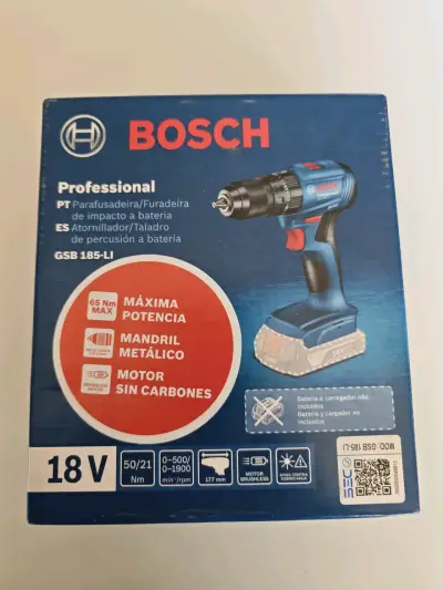 Taladro inalámbrico Bosch 18V GSR 185 Li Brushles - miniatura 1