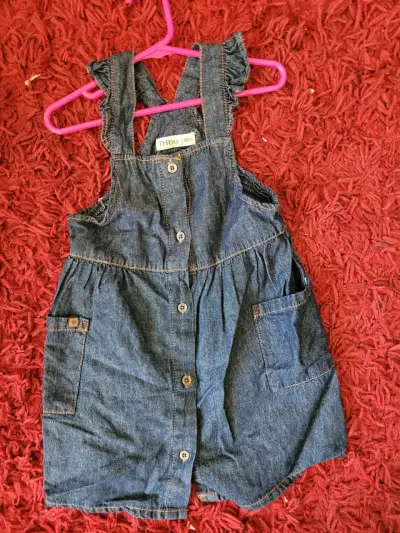Vestido mezclilla para niña - miniatura 1