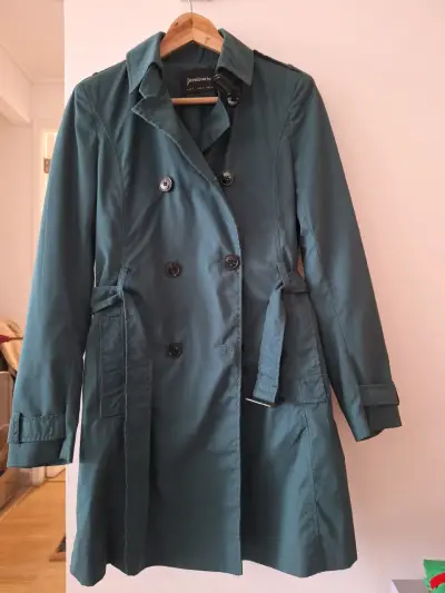 Abrigo trench verde Stradivarius - miniatura 1