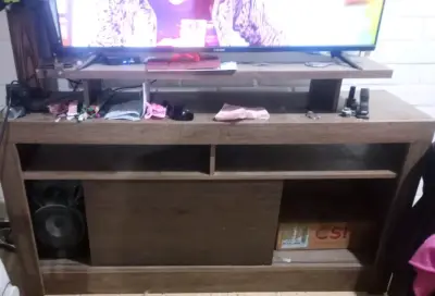 Mueble de TV madera marrón - miniatura 1