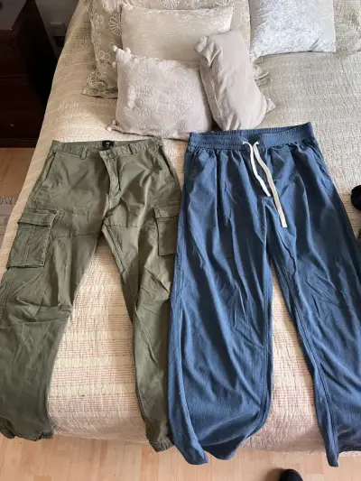Pantalón cargo y recto suelto talla 44. - miniatura 1