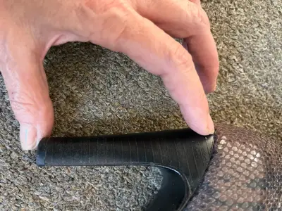 Botas altas de tela  reptil y tela rojas - miniatura 6