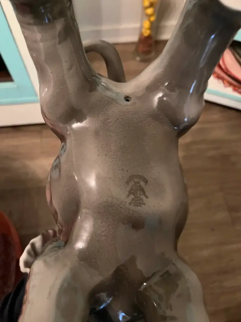 Figura decorativa elefante gris y faisanes - 2