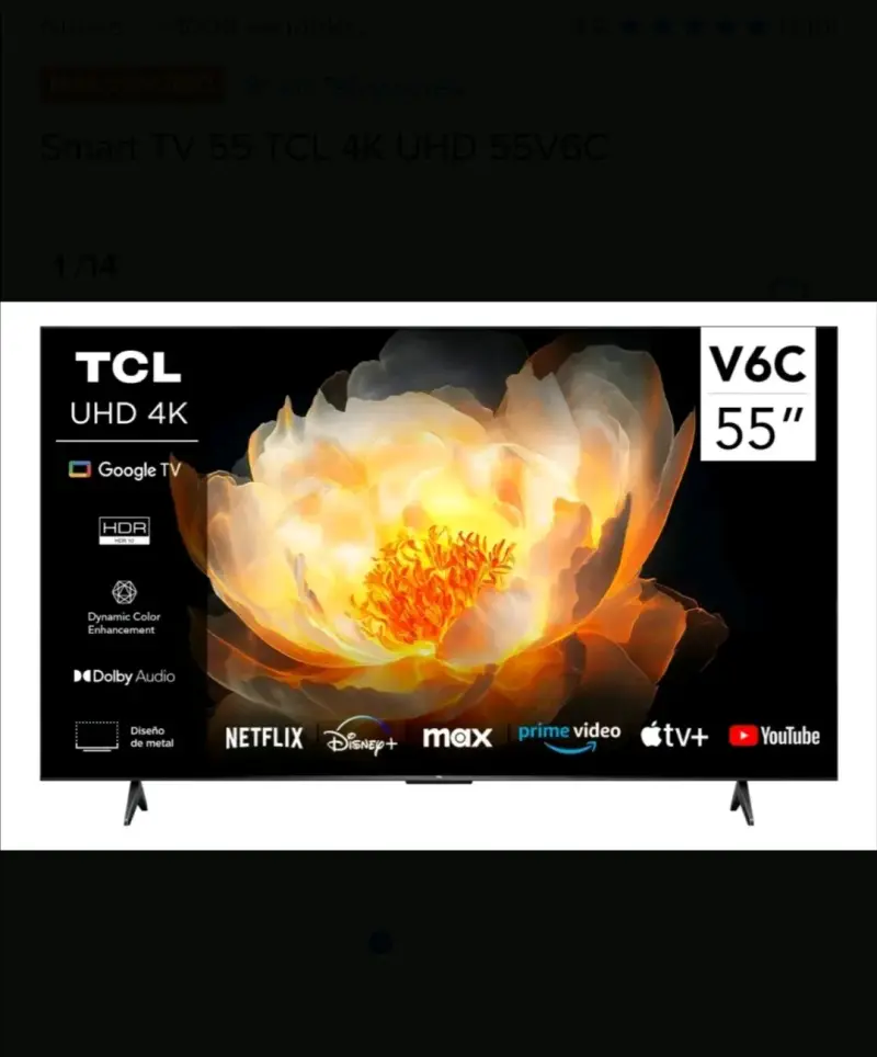 Televisor TCL 4K HDR 55 pulgadas - 4
