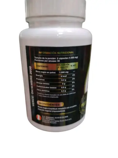 Suplemento de Maca Negra 500mg - miniatura 2
