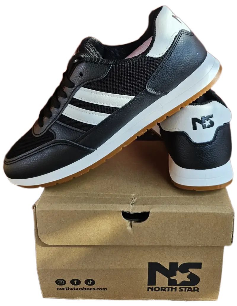 Zapatillas deportivas negras y blancas - 2