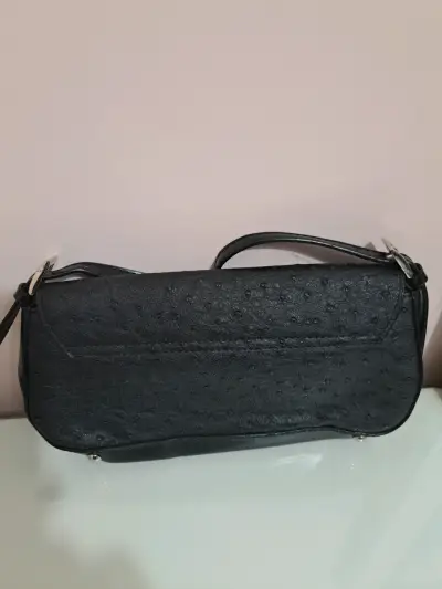 Cartera negra de cuero pequeña - miniatura 2