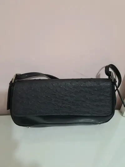 Cartera negra de cuero pequeña - miniatura 3