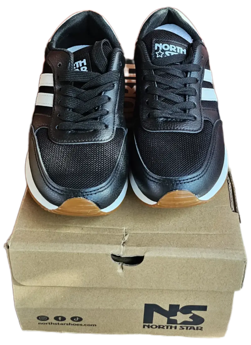 Zapatillas deportivas negras y blancas - 3