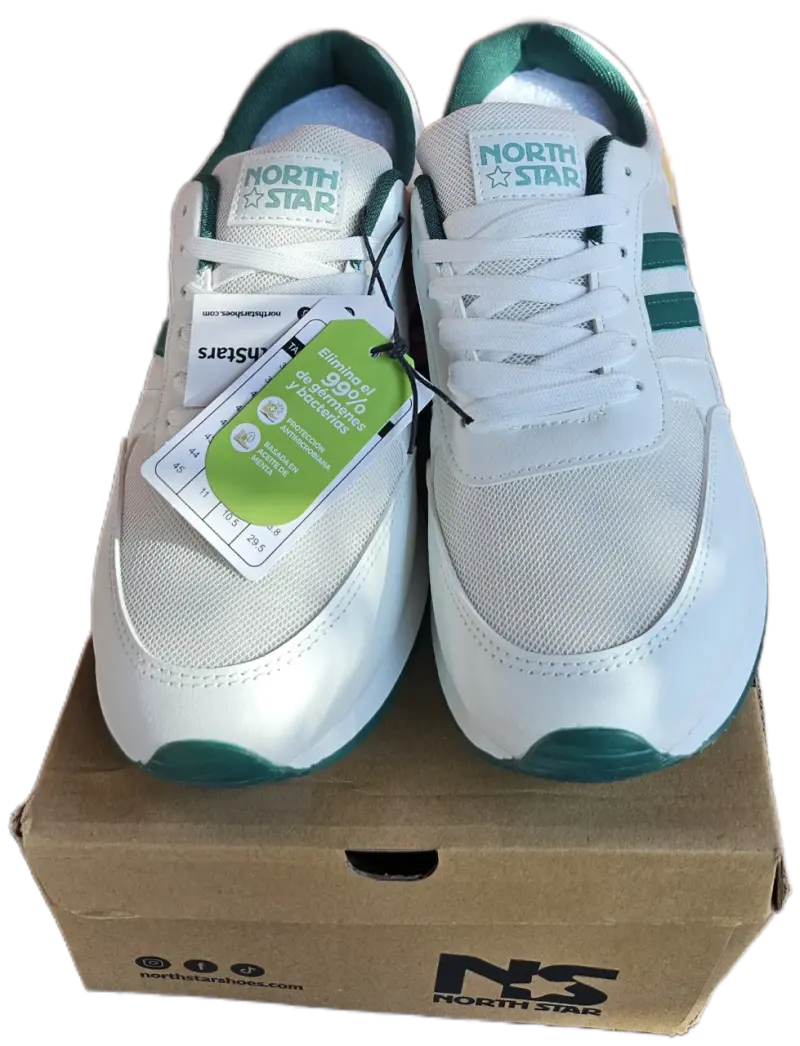 Zapatillas North Star blancas y verdes - 3
