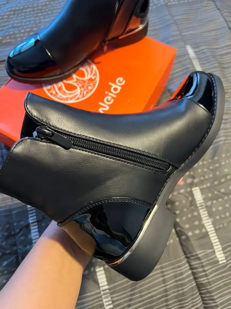 Botines negros de cuero - 3