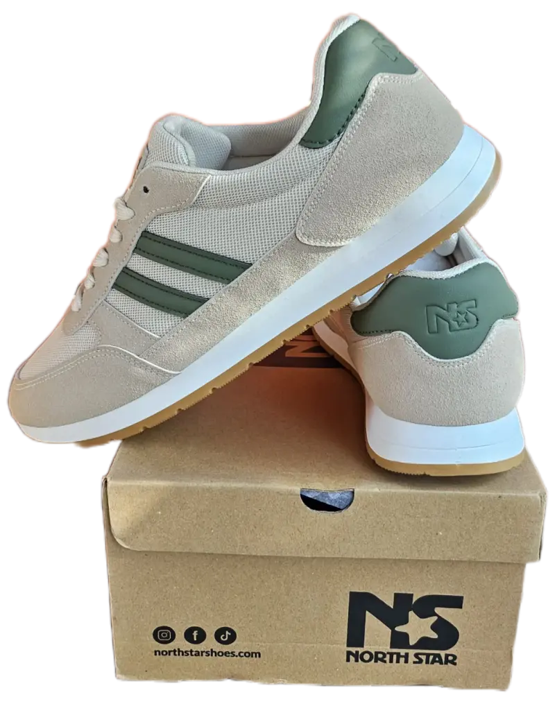Zapatillas North Star beige y verde - 2