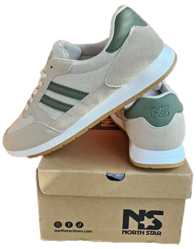 Zapatillas North Star beige y verdes - miniatura 2