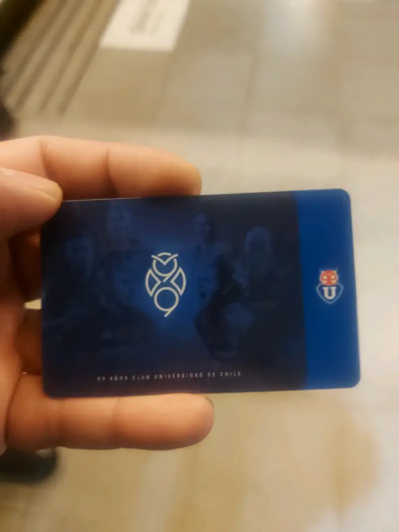 Tarjeta de Colección U. de Chile