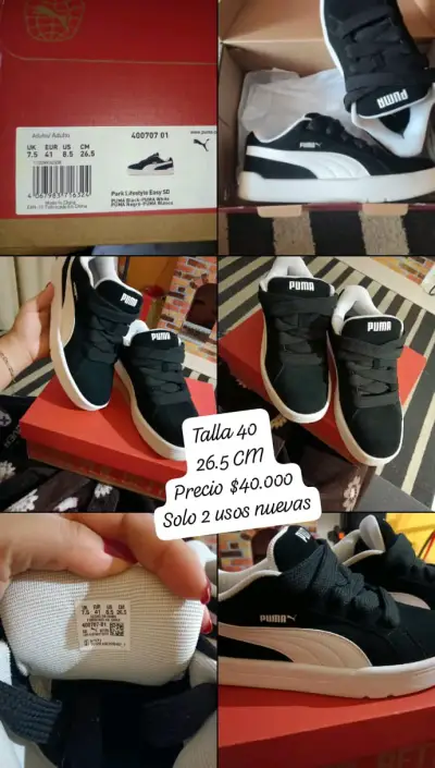 Zapatillas Puma negras 26.5 cm - miniatura 1