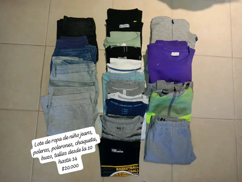 Lote ropa niño tallas 10-14