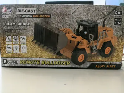 Bulldozer  1:24  control remoto con Pala metálica - miniatura 3