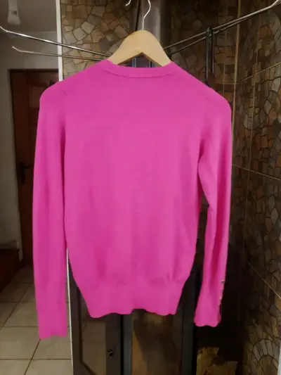 Sweater fucsia manga larga - miniatura 1