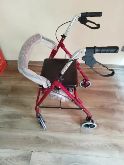 Andador adulto plegable con asiento - miniatura 3
